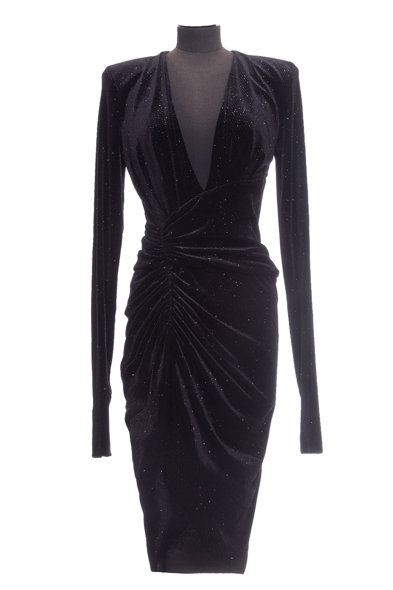 robe courte en velours