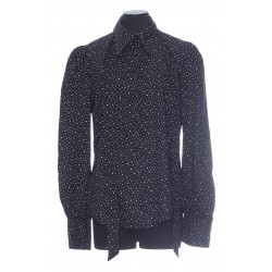 MARC JACOBS THE BLOUSE IMPRIMEE POIS MARINE