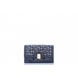 BALMAIN MINI-SIZED BICOLOR JACQUARD 1945 BAG