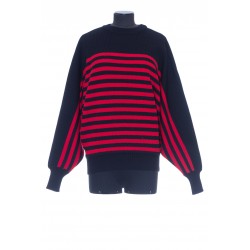 ALEXANDER VAUTHIER MARINE STRIPE KNIT SWEAT