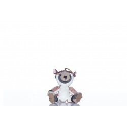 BURBERRY BIJOU PORTE-CLÉS THOMAS BEAR EN COSTUME DE DAIM