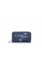 GIVENCHY ZIPPED WALLET L RING LOGO PRINT LEATHER - SLG