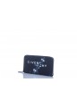 GIVENCHY ZIPPED WALLET L RING LOGO PRINT LEATHER - SLG