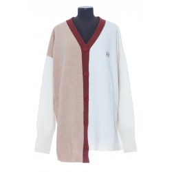 LOEWE ANAGRAM ASYMMETRIC CARDIGAN