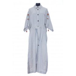 LOEWE BELTED MIDI SHIRT DRESS