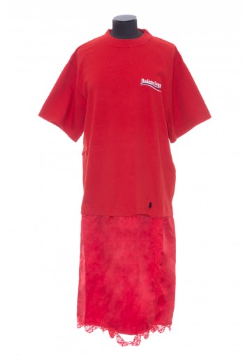 BALENCIAGA T-SHIRT SLIP DRESS