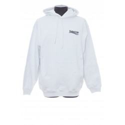 BALENCIAGA MEN'S POLITICAL CAMPAIGN HOODIE IN WHITE 