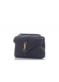 SAINT LAURENT COLLEGE MEDIUM COLLEGE CHAIN BAG CUIR LOU MATELASSE  (LIGHT BRONZE)