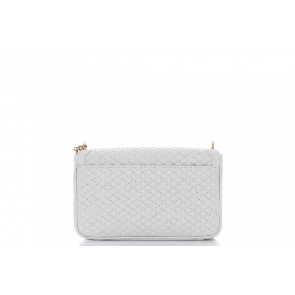 Saint Laurent Victoire Chain Bag In Quilted Lambskin