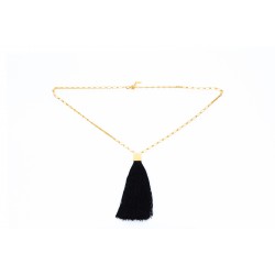 SAINT LAURENT LONG NECKLACE POMPON