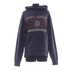 SAINT LAURENT HOODIE CLASSIQUE IMPRIME SL LEAGUE 100% COTTON