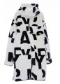 YVES SALOMON PRINTED SHEARLING REVERSIBLE TECHNICAL