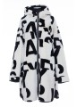 YVES SALOMON PRINTED SHEARLING REVERSIBLE TECHNICAL