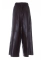 YVES SALOMON 7/8 LEATHER TROUSERS