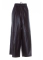 YVES SALOMON 7/8 LEATHER TROUSERS