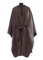 YVES SALOMON YS NYLON WOOL BELTED CAPE