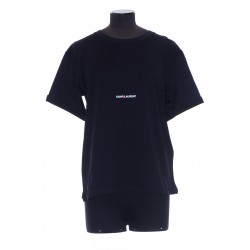 SAINT LAURENT CREW NECK TSHIRT JERSEY IMPRIME SAINT LAURENT