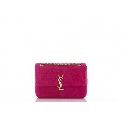 SAINT LAURENT JAMIE MEDIUM CARRÉ RIVE GAUCHE EN TWEED BOUCLÉ