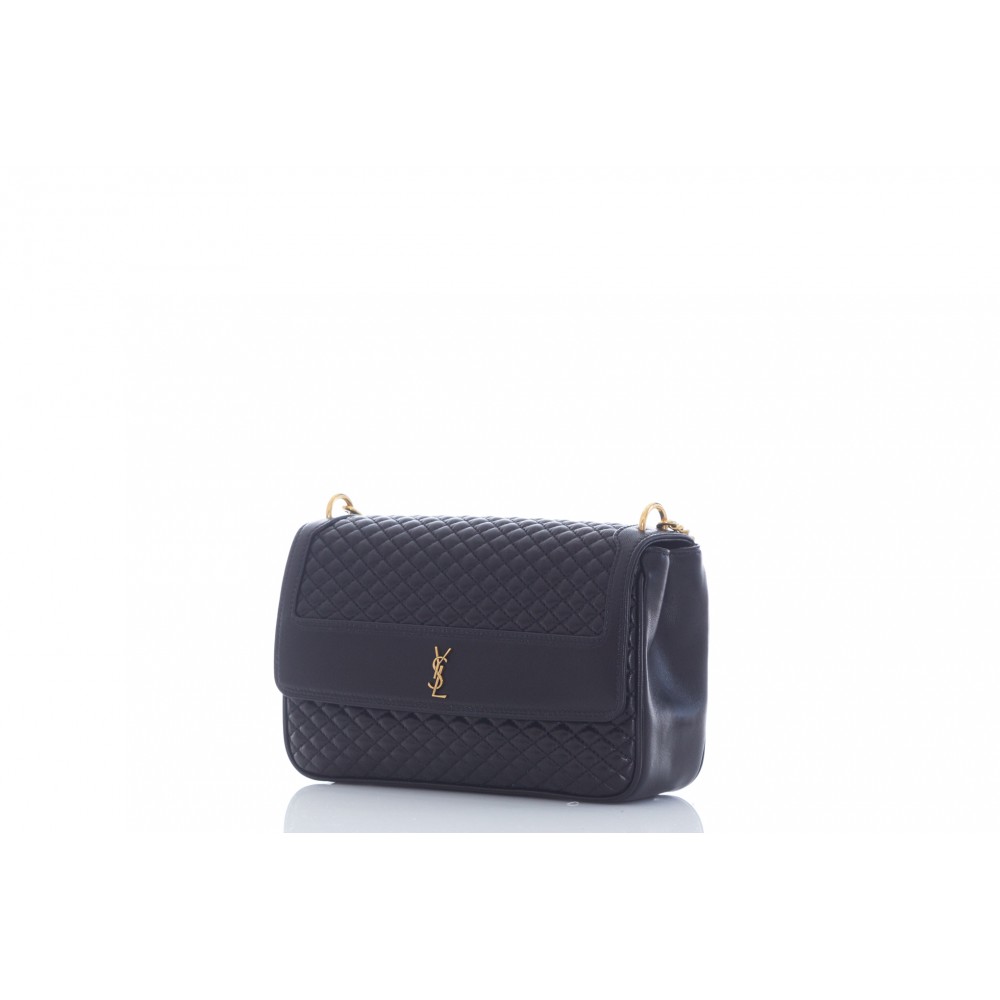 Saint Laurent Victoire Chain Bag In Quilted Lambskin