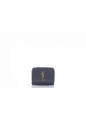 SAINT LAURENT MONOGRAMME SAINT  LAURENT MATELASSE COMPACT ZIP  AROUND WALLET