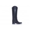 SAINT LAURENT KATE BOTTES EN CUIR LISSE