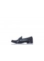 SAINT LAURENT LE LOAFER MONOGRAM PENNY SLIPPERS IN SMOOTH LEATHER