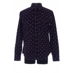 SAINT LAURENT CLASSIC WESTERN SHIRT IN STARS-PRINT TWILL