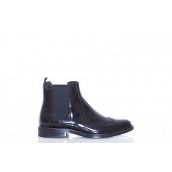 SAINT LAURENT ARMY BOTTINES CHELSEA EN CUIR VERNI