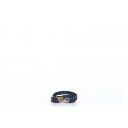 SAINT LAURENT OPYUM DOUBLE WRAP BRACELET IN VINTAGE LAMBSKIN