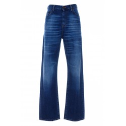 SAINT LAURENT AUTHENTIC STRAIGHT JEANS IN BLUE INK WASH DENIM