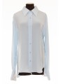 SAINT LAURENT FITTED SHIRT IN CREPE DE CHINE