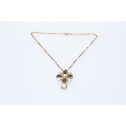 SAINT LAURENT NECKLACE STRASS AND