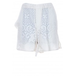 VALENTINO COTTON LACE SHORTS