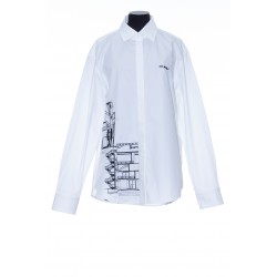 OFF WHITE PALACE EMBELLISH BASIC SHIRT