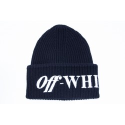 OFF WHITE LOGO RIBBED BEANIE