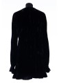 SAINT LAURENT ROBE VELOURS FROISSE MAT ORGAN