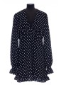 SAINT LAURENT ROBE SABLE POIS REGULIER