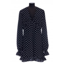 SAINT LAURENT ROBE SABLE POIS REGULIER