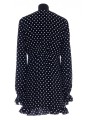 SAINT LAURENT ROBE SABLE POIS REGULIER