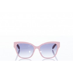 ALEXANDER MCQUEEN WOMEN'S MCQUEEN GRAFFITI BI-COLOUR SUNGLASSES IN RUTHENIUM 