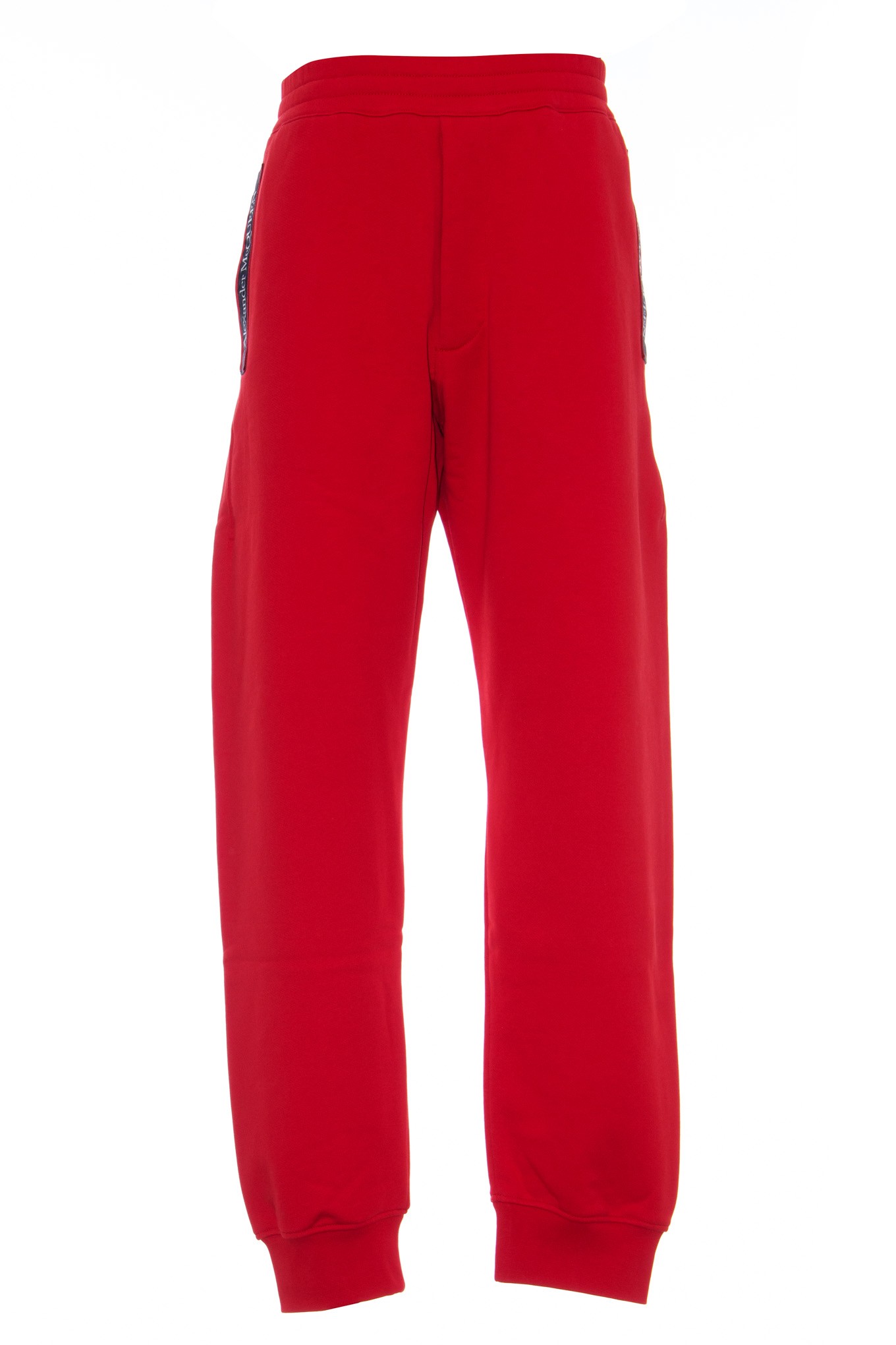 ALEXANDER MCQUEEN MEN S SELVEDGE LOGO TAPE DETAIL JOGGERS