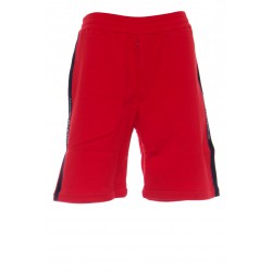 ALEXANDER MCQUEEN MEN'S SELVEDGE LOGO TAPE DETAIL SHORTS 