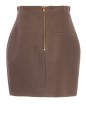 BALMAIN 6 BTN SHORT COTTON-PIQUE SKIRT