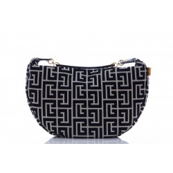 BALMAIN MONOGRAM JACQUARD HOBO BAG