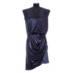 BALMAIN SHORT JERSEY DRAPED DRESS