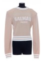 BALMAIN CROPPED BALMAIN PULLOVER