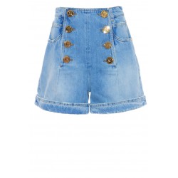 BALMAIN HW 8 BTN VINTAGE DENIM SHIRT