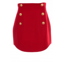 BALMAIN 6 BTN SHORT GDP SKIRT