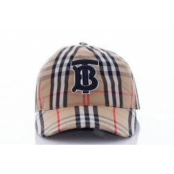 BURBERRY MH TB CHK BASEBALL CAP 100% COTTON