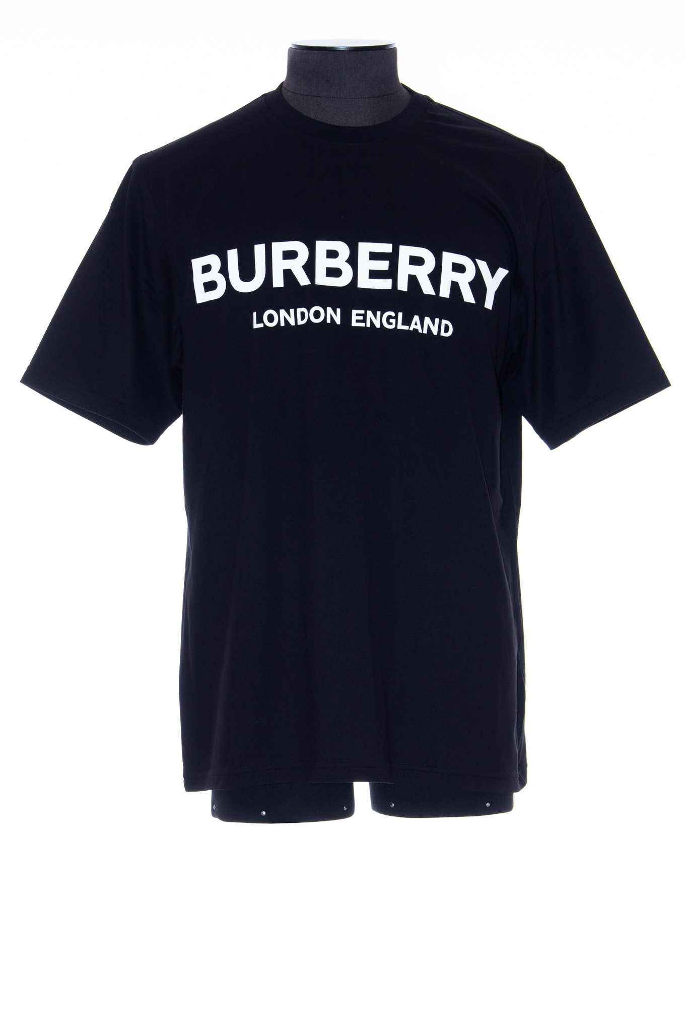 BURBERRY London England JARRAD スウェット M $510 NWT BURBERRY JARRAD WHITE COTTON ICON STRIPE COLLAR